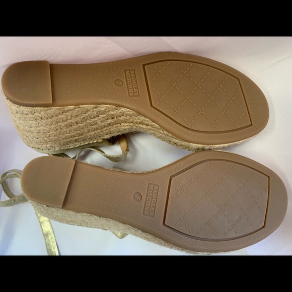 New Badgley Mischka leather wedge sandals - Picture 6 of 6